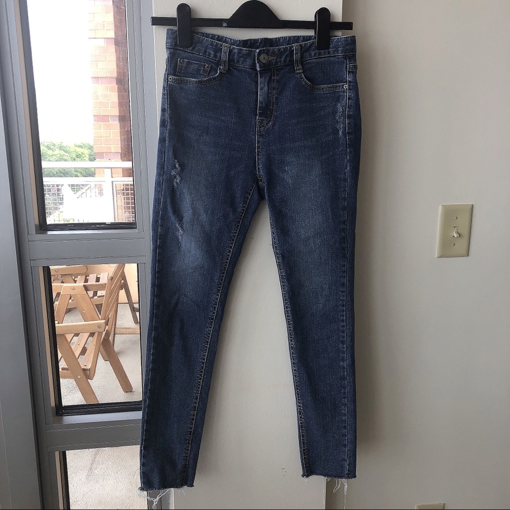 Mid-Rise Skinny Leg Jeans